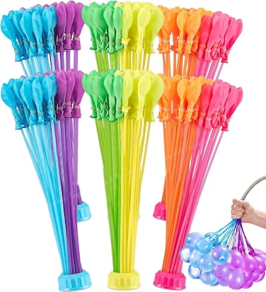 Colorful Water Balloons (111pcs/bag) Rapid-Filling Self-Sealing, Easy Fill for Outdoor Family,Party, Friends, Children Summer Fun.
