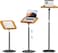 Height Adjustable Book Stand for Reading (50-170CM) - 180&deg; Rotating Hands-Free Folding Flexible Book Holder with Page Clip for Quran, Cookbooks, Magazines, Textbook, Laptop