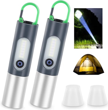 Super Bright Multifuntional light for Emergencies Telescopic Rechargeable Flashlight with 4Modes Tactical Flashlight for Outdoor and Daily Using Like Hiking Camping Fishing