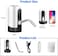 5 Gallon Water Bottle Pump, USB Charging Portable Electric Water Pump for 2-5 Gallon Jugs for Office, Home, Camping, Kitchen and etc. white