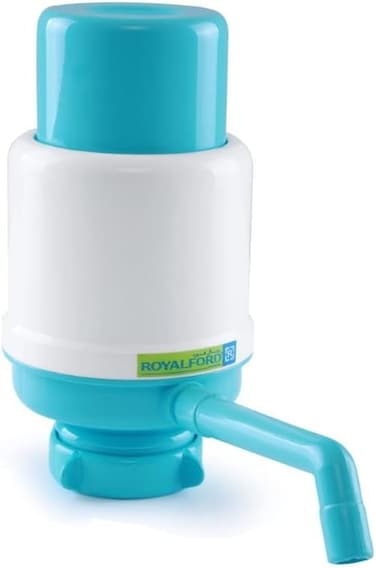 Water Pump - Dolphin Bottles Manual Bottle Pump, Easy Drinking Portable Hand Press Dispenser White &amp; Blue