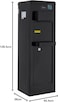 Water Dispenser, Top Loading, 3-taps Equipped with Hot Cold And Ambient Temperature, Floor Standing, Child Safety Lock for Faucet, Best Home, Office &amp; Pantry, Black,