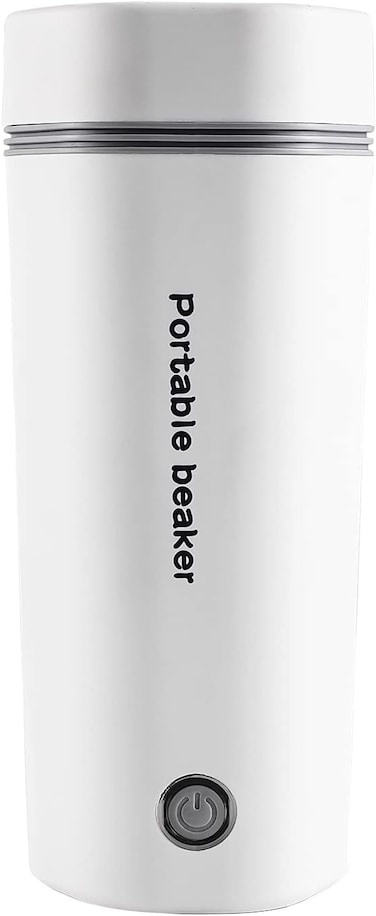 Electric Travel Kettle ，Small Portable Kettle for Boiling Water 350ML Travel Beaker Tea Kettle Hot Water Boiler Stainless Steel Automatic Shut Off for Making Tea Coffee Milk