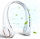 Neck Fan, Neck Fans Portable Rechargeable, Upgrade 360&deg; Air Outlet, Super Quiet, 3 Speeds, 4000mAh Personal Bladeless Wearable Fan for Indoor Outdoor Travel-White