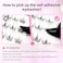 Pre Glued Cluster Lashes Self Adhesive Eyelashes 40 Pcs C Curl Reusable Single Eyelashes No Glue Needed Lash Pre-bond Eyelashes Application ONLY 1 STEP 11-13mm (Peacock Plume)