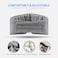 Handmade Cotton Sleep Mask - Upgrade Design Light Blocking Sleeping Eye Mask Soft Oversized Eye Shape Blinder Blindfold Airplane with Pouch for Nap Sleeping Travel (Gray Modal)