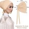 Women Hijab Undercap 4PCS Under Scarf Hat Adjustable Headscarves Islamic Muslim Under Hijab Cap Under Scarf Bonnet