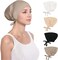 Women Hijab Undercap 4PCS Under Scarf Hat Adjustable Headscarves Islamic Muslim Under Hijab Cap Under Scarf Bonnet