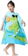 Radiotronics Soft Microfiber Swim Cover-ups for 3 to 10 Years Old Kids Hooded Bath Beach Poncho Towels (Dinosaur 2, Fits 3-10 Years)