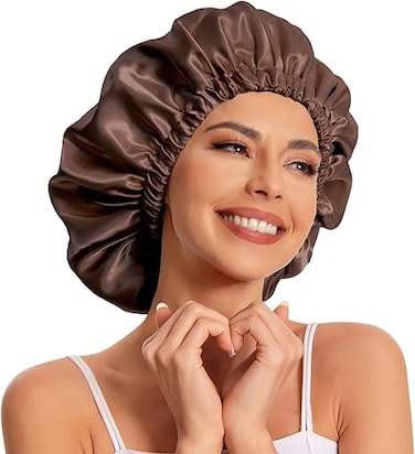 Satin Hair Cap Women's Silk Sleep Cap for Natural Hair