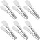 Serving Tongs Kitchen Tongs, Buffet Tongs, Stainless Steel Food Tong Serving Tong,7 inch（6 Pack)