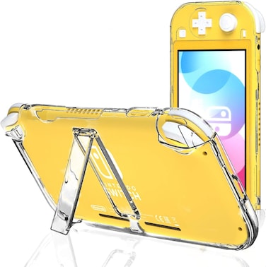 Clear Case for Nintendo Switch Lite with Kickstand, Hard Case for Nintendo Switch lite with Stand