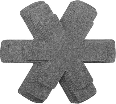 Radiotronics Pot and Pan Protectors, Set of 12 and 3 Different Size, Pot Dividers Pads/Stacking Pan Protectors/Pan Separators Pads for Protecting and Separating Pots and Pans