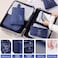 Travel Packing Bags,7PCS Packing Cubes for Suitcase with Waterproof,Multifunctional Luggage Organizer for Travel Accessories Storage Bags(Blue)