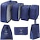 Travel Packing Bags,7PCS Packing Cubes for Suitcase with Waterproof,Multifunctional Luggage Organizer for Travel Accessories Storage Bags(Blue)
