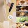 Milk Frother Handheld, Electric Rechargeable Foam Maker Frother Wand, Drink Mixer with Stainless Steel Whisk for Coffee, Matcha, Lattes, Cappuccino (Black)