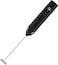 Milk Frother Handheld, Electric Rechargeable Foam Maker Frother Wand, Drink Mixer with Stainless Steel Whisk for Coffee, Matcha, Lattes, Cappuccino (Black)