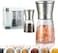 Salt and Pepper Grinder, 2-Pack Stainless Steel Salt &amp; Pepper Grinders Refillable Set with Adjustable Coarseness for Sea Salt, Black Peppercorn, Spices (2 Pack)