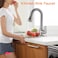 Kitchen Faucet with 60CM Pull Down Sprayer,Stainless Steel Kitchen Sink for Kitchen Single Lever,High Arc 360&deg;Swivel Kitchen Sink Faucet with 3 Spray Modes for Home,Office,Hotel(Gun Gray)
