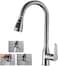 Kitchen Faucet with 60CM Pull Down Sprayer,Stainless Steel Kitchen Sink for Kitchen Single Lever,High Arc 360&deg;Swivel Kitchen Sink Faucet with 3 Spray Modes for Home,Office,Hotel(Gun Gray)