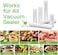 Vacuum Sealer Bags,Uoexziyi Vacuum Food Sealer Bags food storage plastic preservation saver bags BPA free Puncture Resistant for vacuum sealer machine(3 Pack)