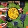 Solar Rope Lights Outdoor,12M 100 LED Solar String Lights Tube Lights,Waterproof Solar Powered Fairy Lights with 8 Adjustable Modes for Outdoor Decoration(Warm)