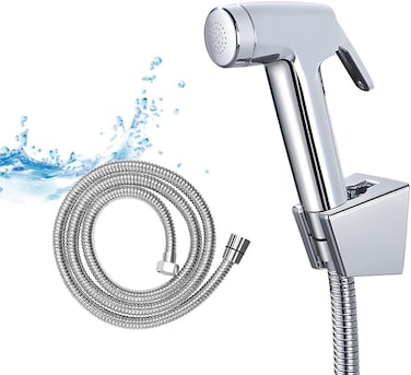 Handheld Bidet Sprayer, Washing Toilet Sprayer Baby Cloth Diaper Bathroom Sprayer Toilet Water Spray with 1.2 Meters Hose for Pet, Baby and Personal Cleaning