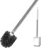 Radiotronics Toilet Brush with Holder,Toilet Brush and Holder with Long Handle for Bathroom,Toilet Scrubber Brush with Compact Square Design for Home & Office Toilet Cleaning(White)