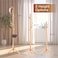 Wooden Coat Rack Stand,Uoexziyi Freestanding Coat Rack with 8 Hooks,175CM 69Inch Wood Tree Coat Rack Standing with 3 Adjustable Size for Bedroom,Hallway,Office(Natural)
