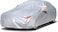 6 Layers Car Cover Waterproof All Weather for Automobiles, Outdoor Full Cover Rain Sun UV Protection with Zipper Cotton, Universal Fit for Sedan (186"-193")