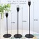 6Pcs Matte Black Candle Holders, Set of 6 Candlestick Holders for 3/4" Taper Candles &amp;Led Modern Metal Candle Stands for Wedding Dinning Party Church, Decorative Fitting