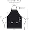 4 Pack Chef Apron, Waterproof Apron, Adjustable Apron with 2 Pockets for Men Women, Apron for Cooking Baking Restaurant