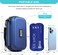 Radiotronics 24h Insulin Cooler Travel Case TSA Approved Medication Diabetic Cooler For Travel With Thermometer Temperature Display Refrigerated Medicine Organizer Bag With 2 Ice Pack