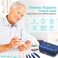 Radiotronics 24h Insulin Cooler Travel Case TSA Approved Medication Diabetic Cooler For Travel With Thermometer Temperature Display Refrigerated Medicine Organizer Bag With 2 Ice Pack