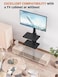 Universal TV Stand with Swivel Bracket for 19-42 Inch LCD LED TVs, 3 Shelves, Black