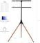 Radiotronics 45"-65" Tripod TV Stand, Modern Easel TV Stand, Height Adjustable Swivel TV Floor Stand, Dark Walnut Legs for LED LCD Screens, Max VESA 600x400mm