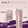 2-in-1 Electric Shaver &amp; Bikini Trimmer - Dual Head Body &amp; Facial Hair Remover, IPX7 Waterproof for Wet/Dry Use, Painless for Sensitive Areas