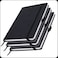 Notebook A5, Lined Pages, Black Hardcover, Writing Pad - 192 Page, 3 Pieces
