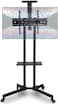 Moible TV Mount Stand Cart Trolley with Wheels, TV Stand Cart Mobile, Height Ajustable TV Stand Mount for 32&quot;-65&quot; HDR &amp; LCD TV Screens, Black (32-65in)