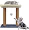 Cat Scratching Post, Cat Tree Tower,Natural Sisal Cat Scratcher with Plush Top Perch Bed，Suitable for Cats to Rest and Play (double)