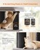 Cat Tree for Large Cats, 63-Inch Heavy-Duty Cat Tower with Self-Warming Pads, 2 Self-Groomers, 9 Scratching Posts, Large Perch, Cave, and Baskets, Dove Gray and Black
