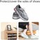 Disposable shoe covers waterproof anti-slip shoe boot cover one size fits most, clear transparent PE material, 50 pairs/pack
