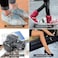 Disposable shoe covers waterproof anti-slip shoe boot cover one size fits most, clear transparent PE material, 50 pairs/pack