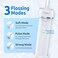 Radiotronics Water Flosser [Mini Cordless Portable] Oral Irrigator Water Teeth Cleaner Pick, Telescopic Water Tank, 3 Modes & IPX7 Waterproof, Home & Travel