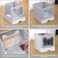Large Cat Litter Box, Kitty Litter Box with Litter Cleaning Scoop Drawer Type Enclosed, Foldable Splash-Proof Cat Litter Box
