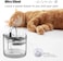 Cat Water Fountain, Dog Water Dispenser, Automatic Pet Drinking Fountain with Faucet Kits, 64oz/1.8L Super Quiet, Transparency