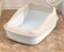 Cat Litter Tray Box,Litter Box with High Side,Anti-Splashing Cats Litters Box,Cat Toilet with Litter Sifting Scoop, Filtered Litter Pedal,Detachable Rim