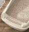 Cat Litter Tray Box,Litter Box with High Side,Anti-Splashing Cats Litters Box,Cat Toilet with Litter Sifting Scoop, Filtered Litter Pedal,Detachable Rim