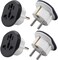 [4-Piece]Plug Converter, UAE, USA, EU, UK, AU, CN to KSA/EU/Germany Socket, Travel Adapter, Universal Socket Travel Adaptor