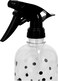 500ml Spray Bottle - Portable Bottle Water Mist Stream Liquid Container Leak Proof Trigger Sprayer   Transparent Body